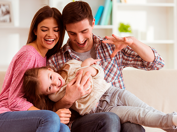 a person holding a baby