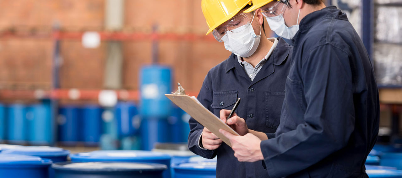workers doing inventory