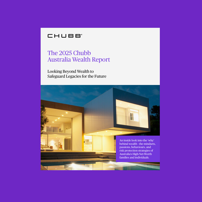 chubb au wealth report cover