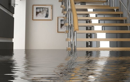 flooded stairs
