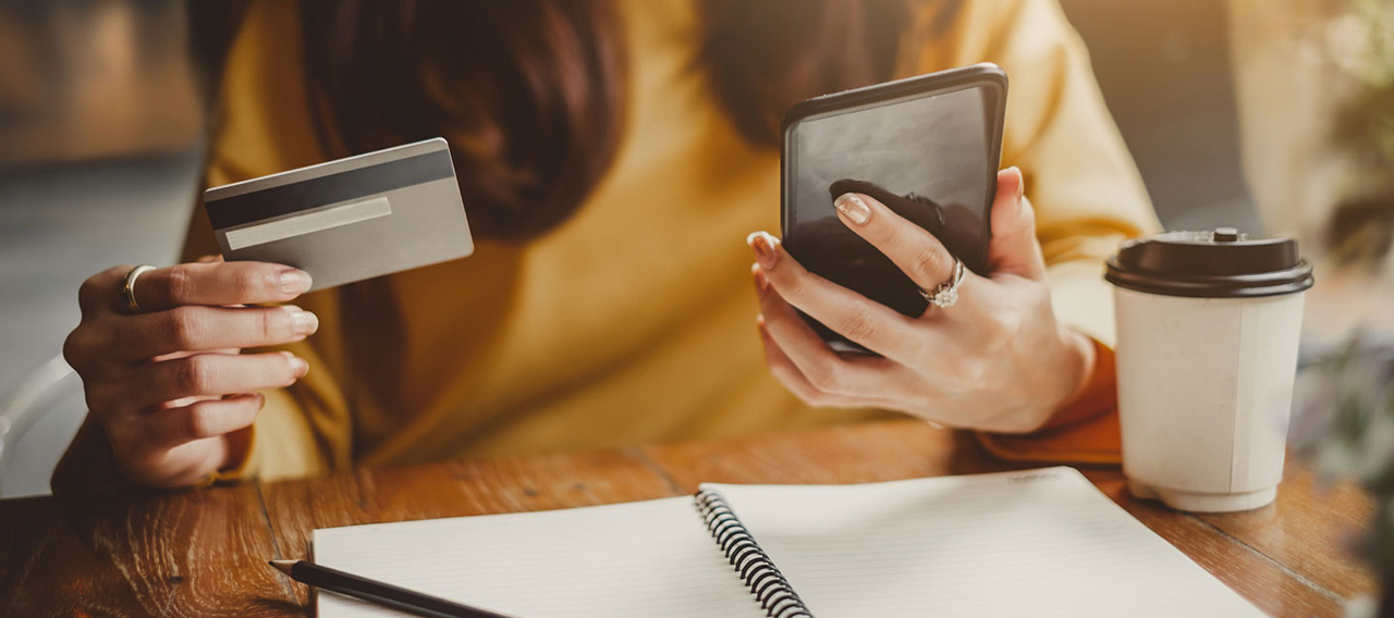woman using smartphone