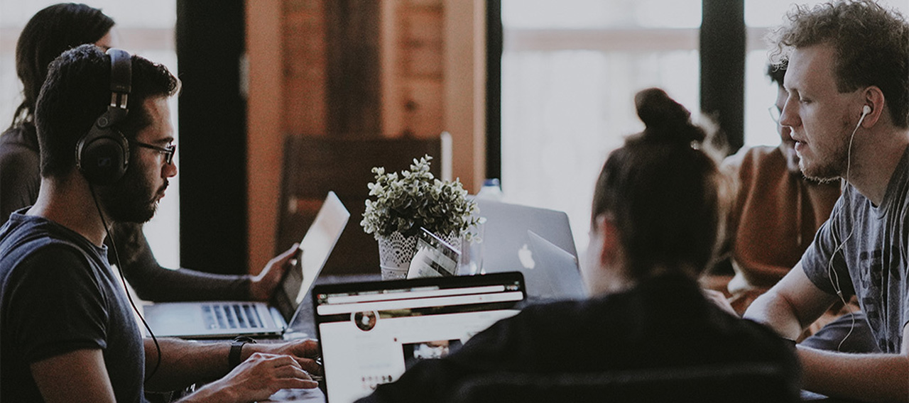 people working together