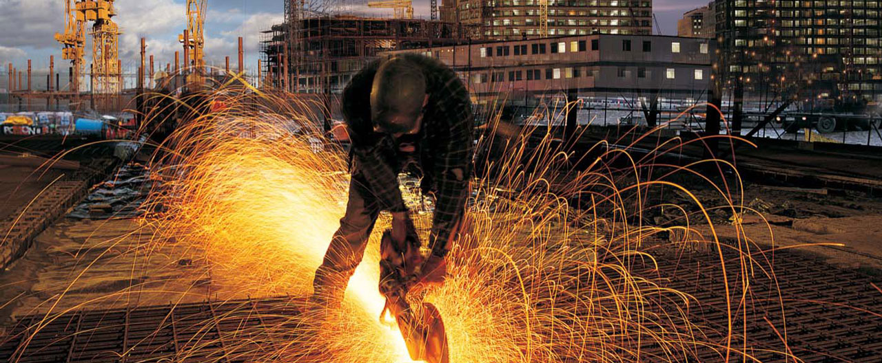 worker at construction site