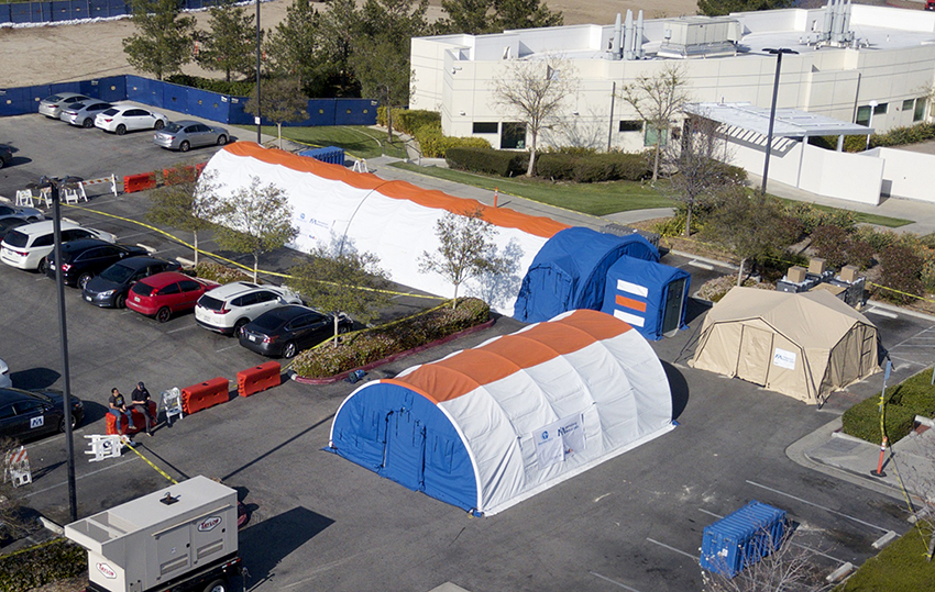UCLA medical center tents