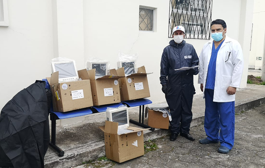 Distribución de equipo médico 