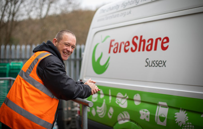 Steve is one of FareShare Sussex’s most committed volunteer drivers.