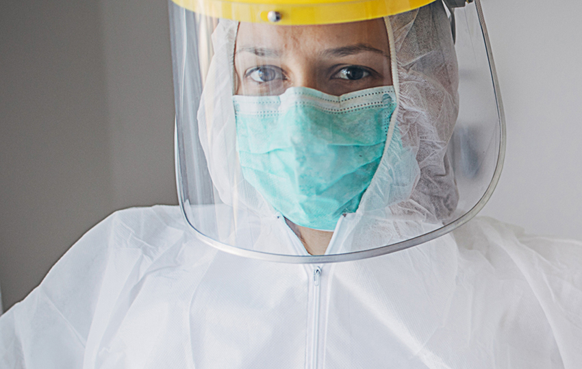 health professional in PPE