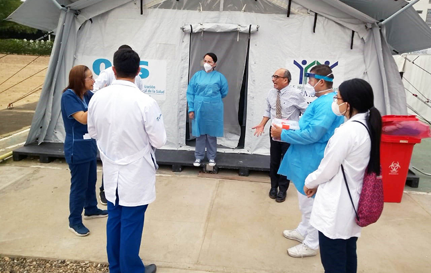In Colombia, Project HOPE is delivering vital protective gear, as well as supporting Coronavirus Treatment Center tents at Erasmo Meoz University Hospital.