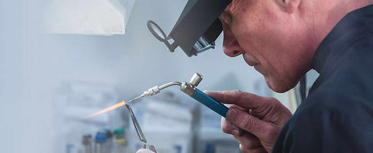 a guy working with fire