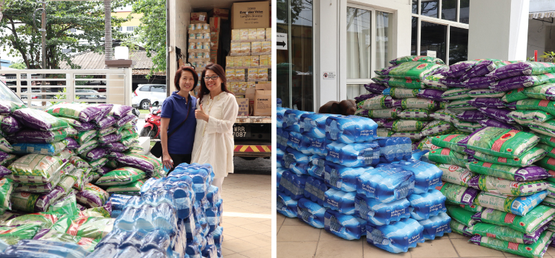 Contributing Aid to Penang Flood Victims