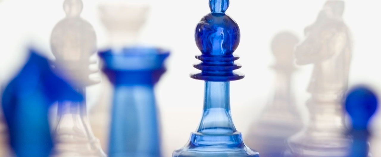 blue chess piece