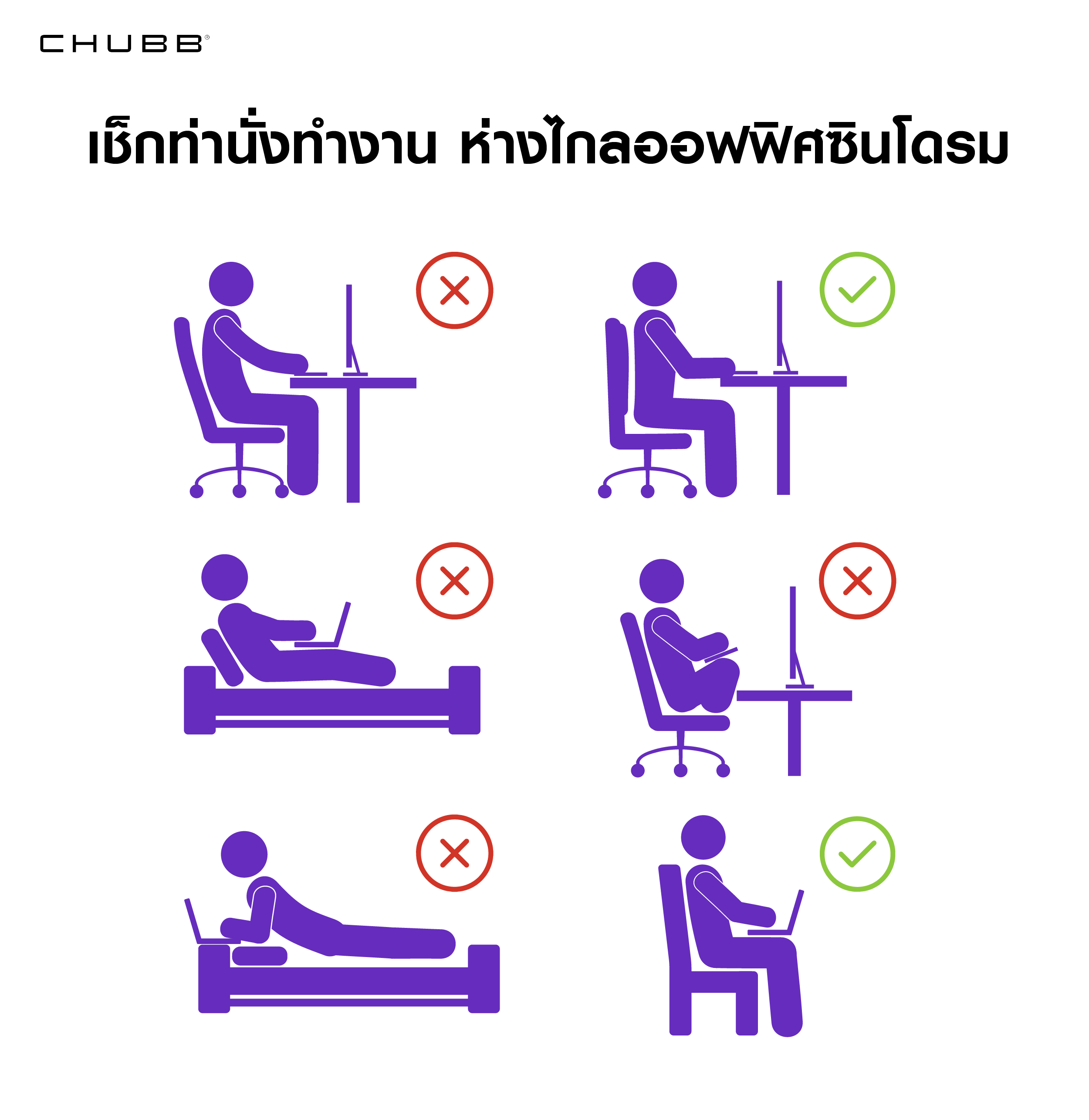 ุ6 ท่านั่งทำงานที่ถูกต้อง