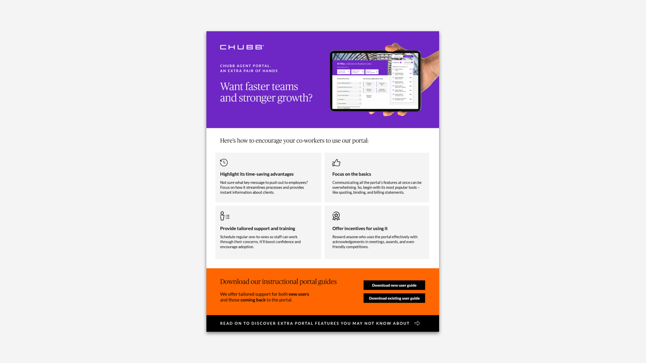 Agent and Broker Portal | Chubb