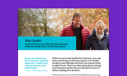 preview of Why Chubb? document
