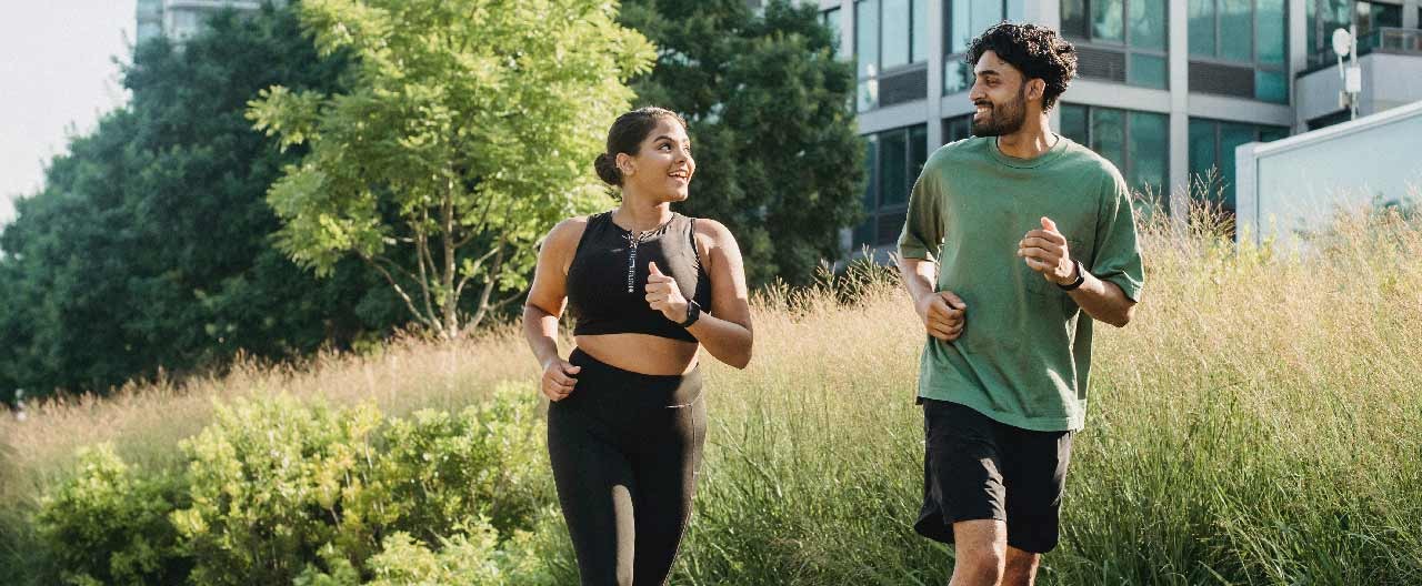 couple jogging together