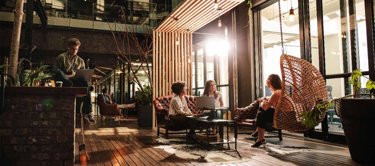 cozy working space
