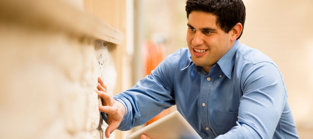 man conducting a trust property inspection