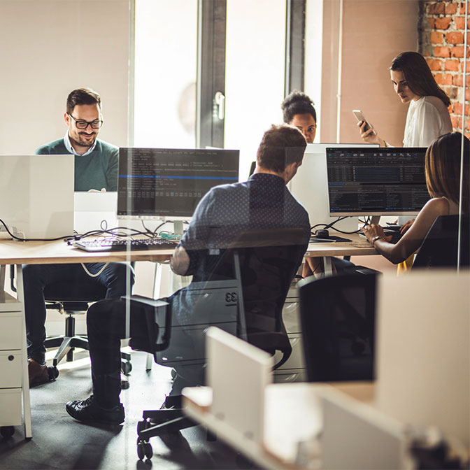 business people in office