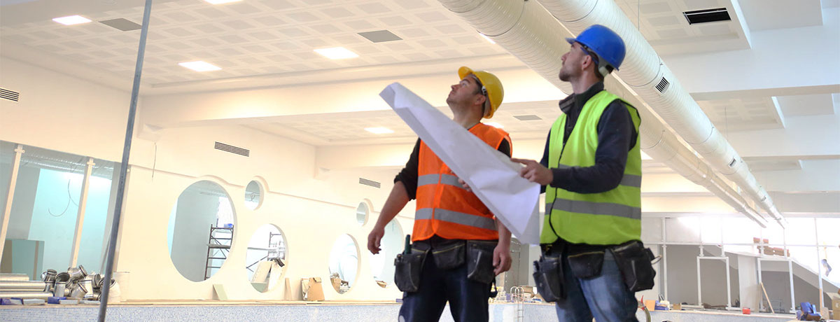 trade contractors on site