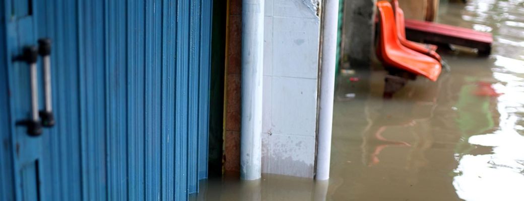 flooded door