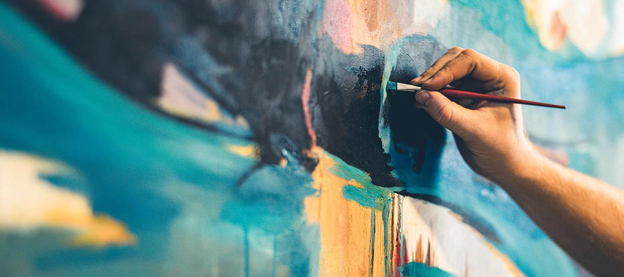 painter's hand