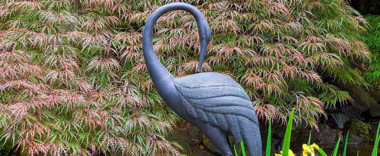 swan outdoor sculpture