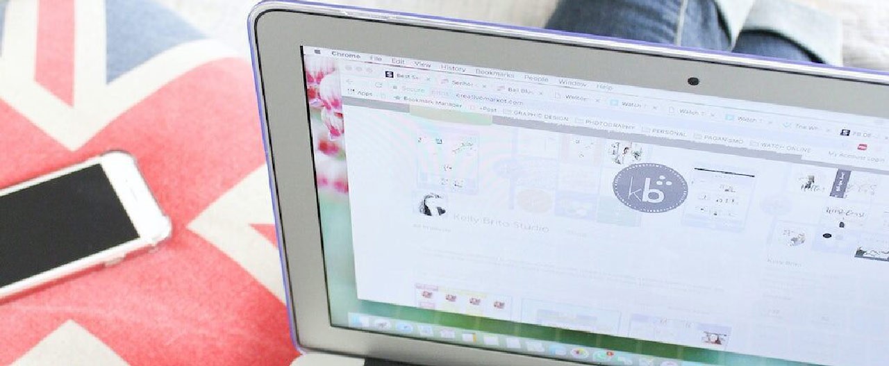 webpage on laptop screen