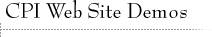 cpi web site demos